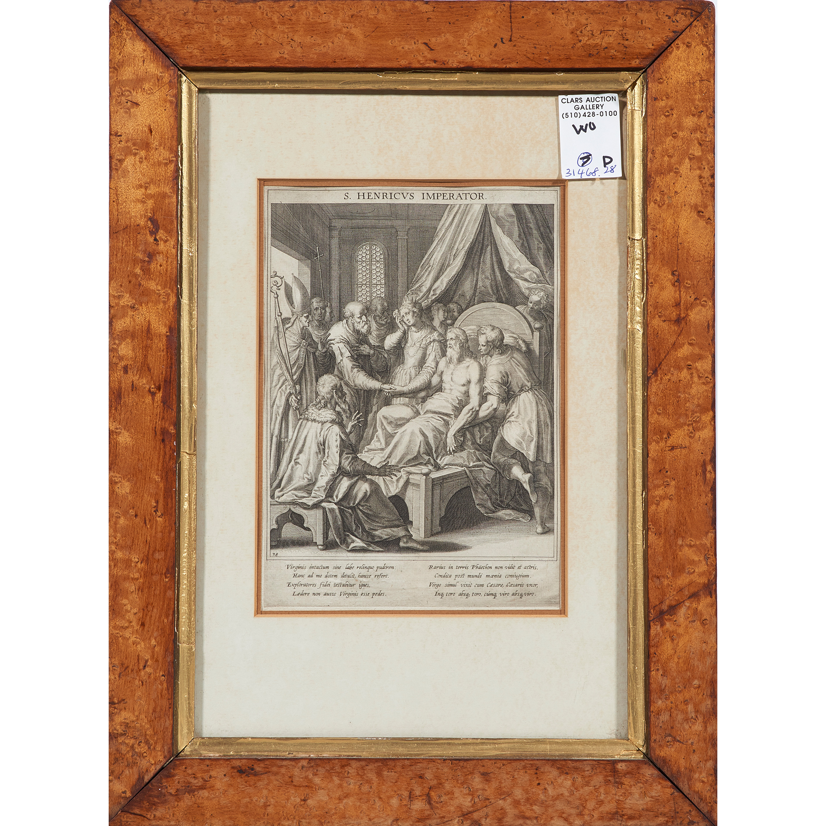 Appraisal: PRINT AFTER RAPHAEL SADELER After Raphael Sadeler the Elder Flemish