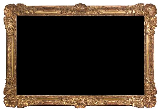 Appraisal: Sale Lot A Monumental Carved Giltwood Framed Mirror th century