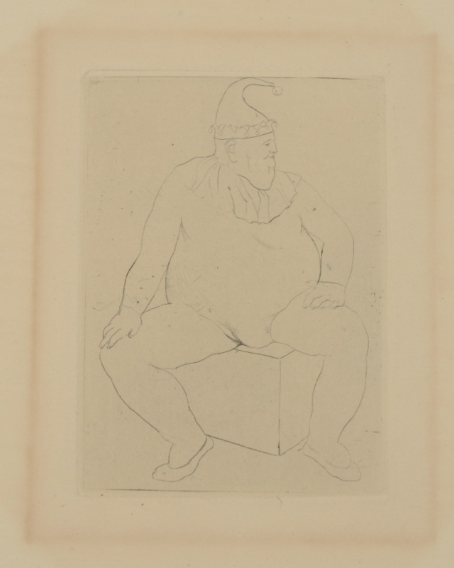 Appraisal: PICASSO Pablo Spanish - ''Saltimbanque Assis'' Depicts a Seated Clown