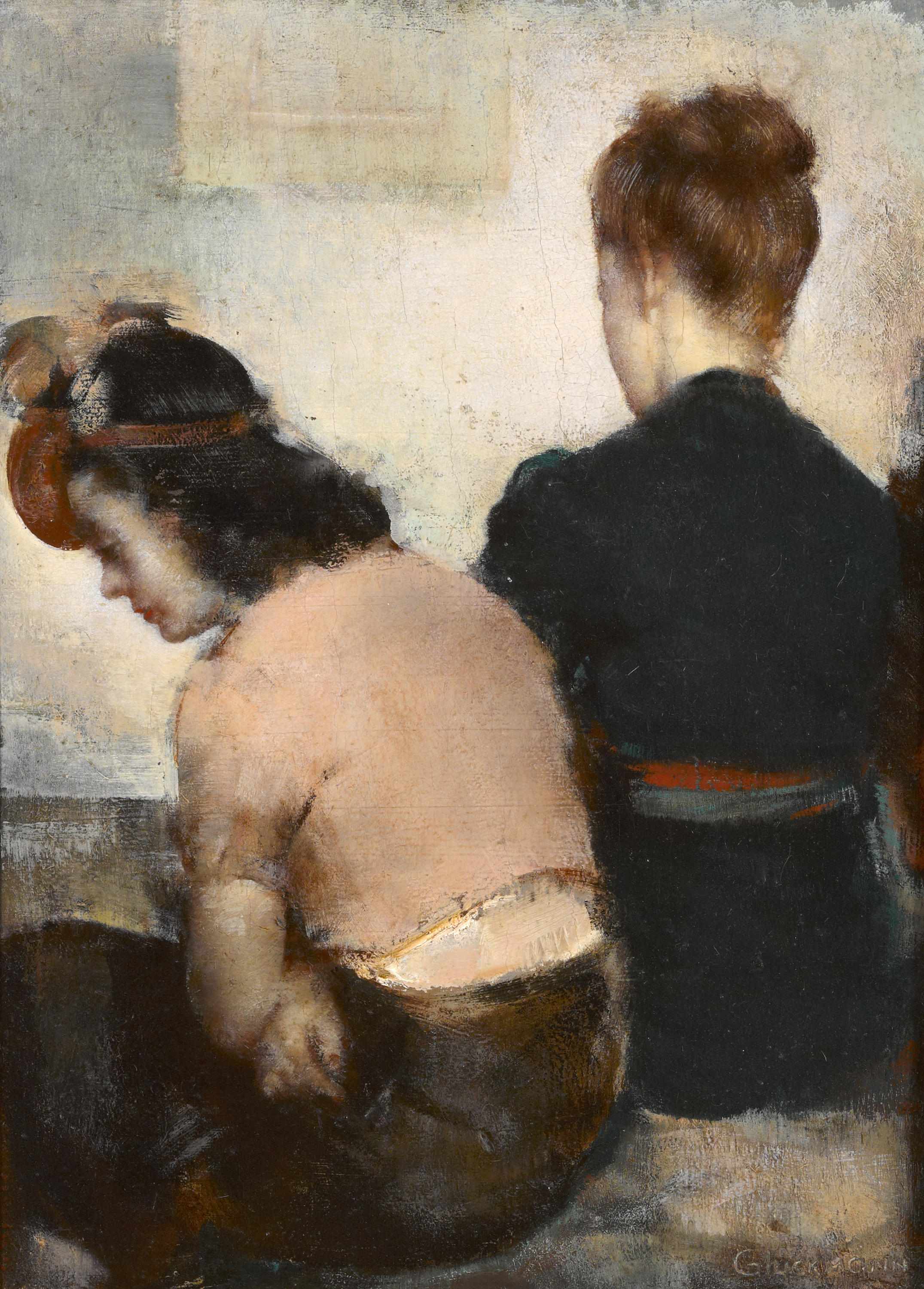 Appraisal: Grigory Gluckmann Russian American - Backstage signed 'Gluckmann' lower right