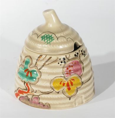 Appraisal: Passion Fruit' a Clarice Cliff Beehive preserve pot and cover