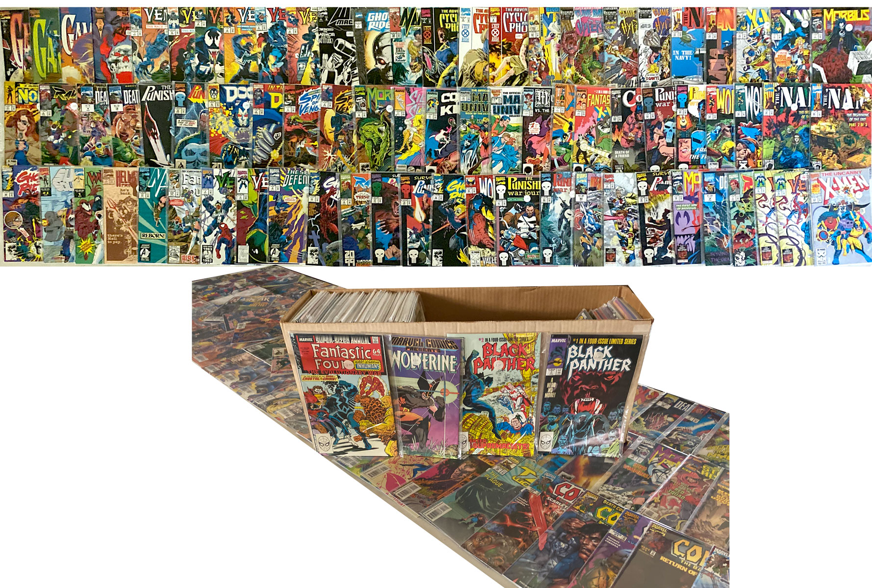 Appraisal: MARVEL COMIC BOOK COLLECTION and up Comprising titles such as