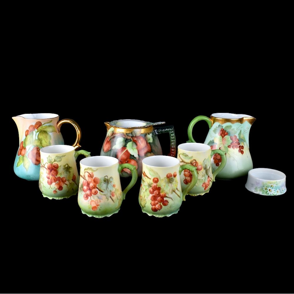 Appraisal: Vintage Porcelain Tableware Grouping of Eight Vintage Porcelain Tableware Includes