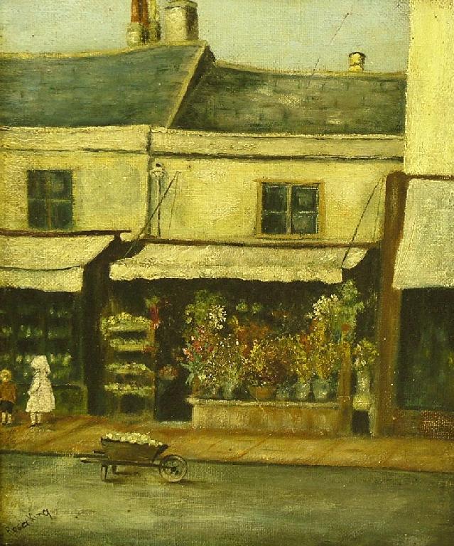 Appraisal: By Rosa King th th century British - florist's shop