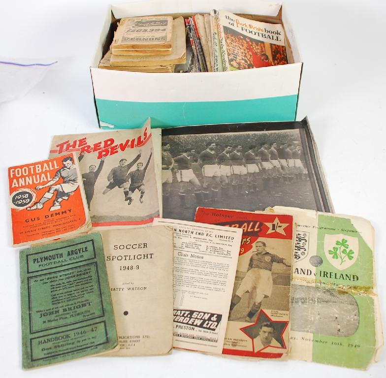 Appraisal: QUANTITY OF MAINLY 's 's FOOTBALL RELATED EPHEMERA includes The