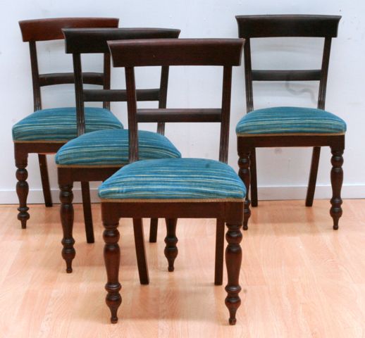 Appraisal: A set of for th century Australian cedar dining chairs