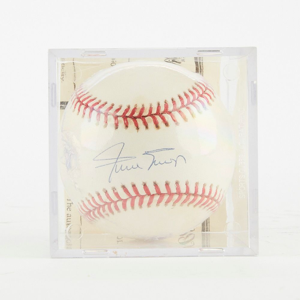 Appraisal: Signed Baseball Willie Mays One baseball signed by Willie Mays