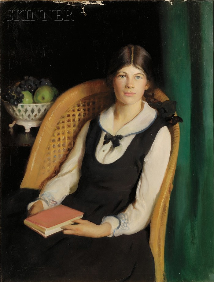 Appraisal: Adelaide Cole Chase American - Portrait of a Young Girl