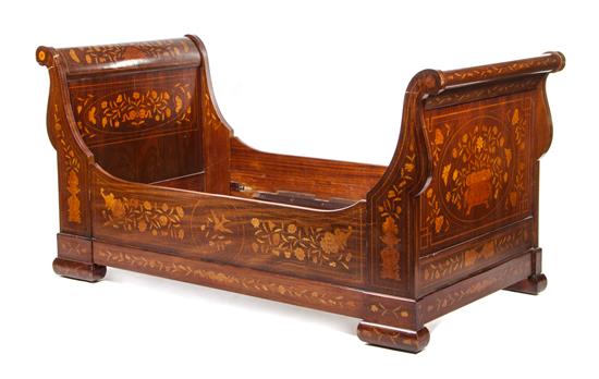 Appraisal: Sale Lot A Dutch Marquetry Mahogany Day Bed th century