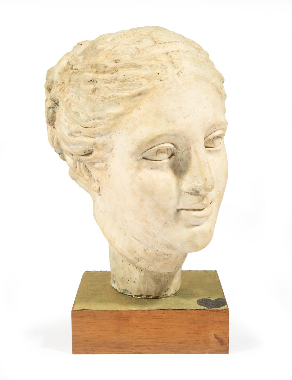 Appraisal: Plaster Head of a Classical Maiden h in w in