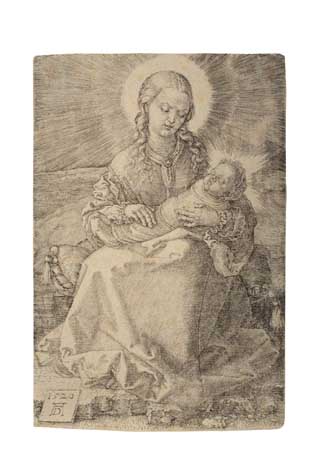 Appraisal: ALBRECHT D RER Virgin with the Swaddled Child Engraving x