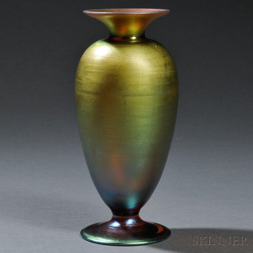 Appraisal: Steuben Gold Aurene Vase Art glass Corning New York early