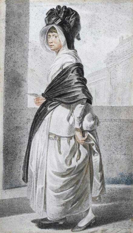 Appraisal: CIRCLE OF JOHANN HEINRICH RAMBERG MAID WITH A LETTER black