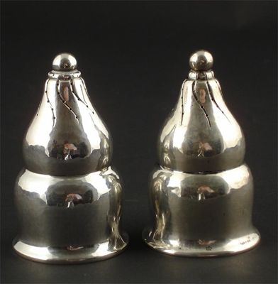 Appraisal: A pair of Georg Jensen silver cruet set model no