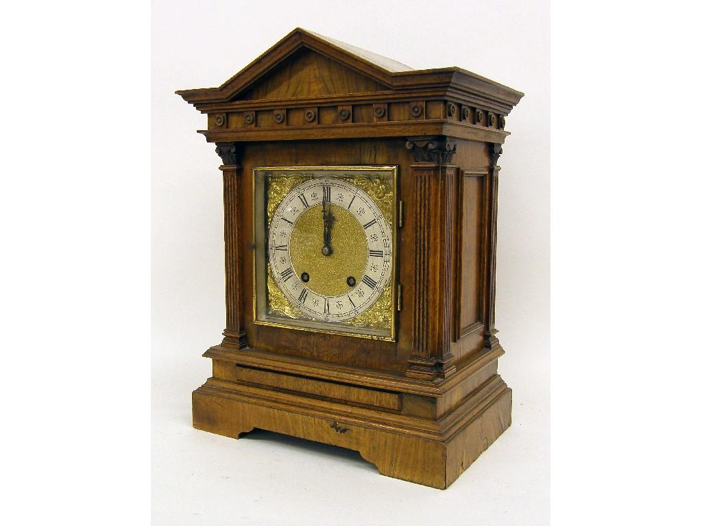 Appraisal: Good English ebonised bracket clock case with aperture for an