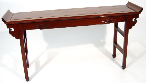 Appraisal: Rectangular Chinese hardwood hall table cm high x cm long