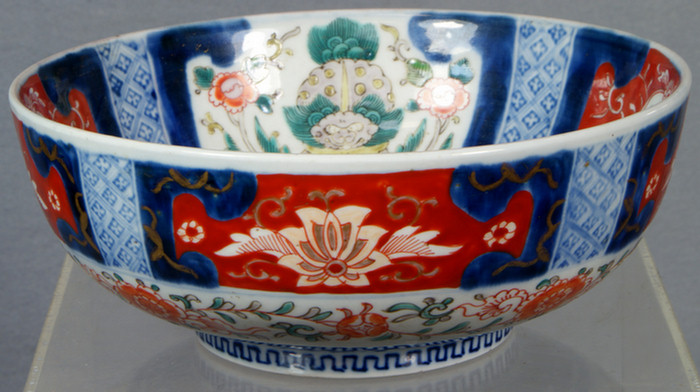 Appraisal: Japanese Imari porcelain bowl d with signature to bottom c