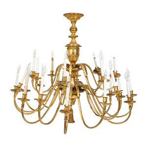 Appraisal: A Twenty-One Light Neoclassical Style Gilt Metal Chandelier th Century