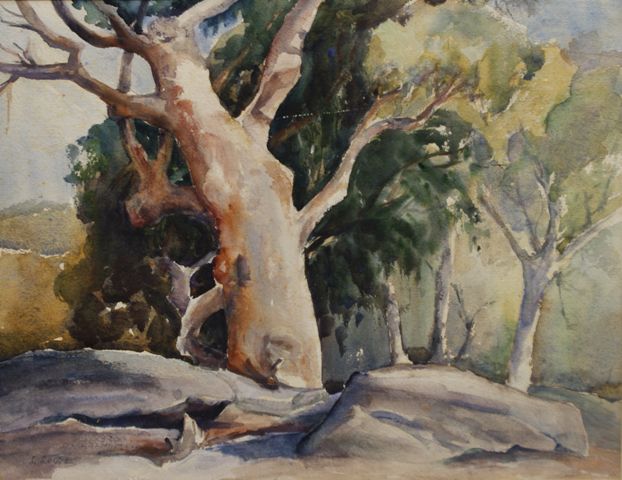 Appraisal: Lilla Lowe working - Untitled watercolour signed 'L LOWE' lower