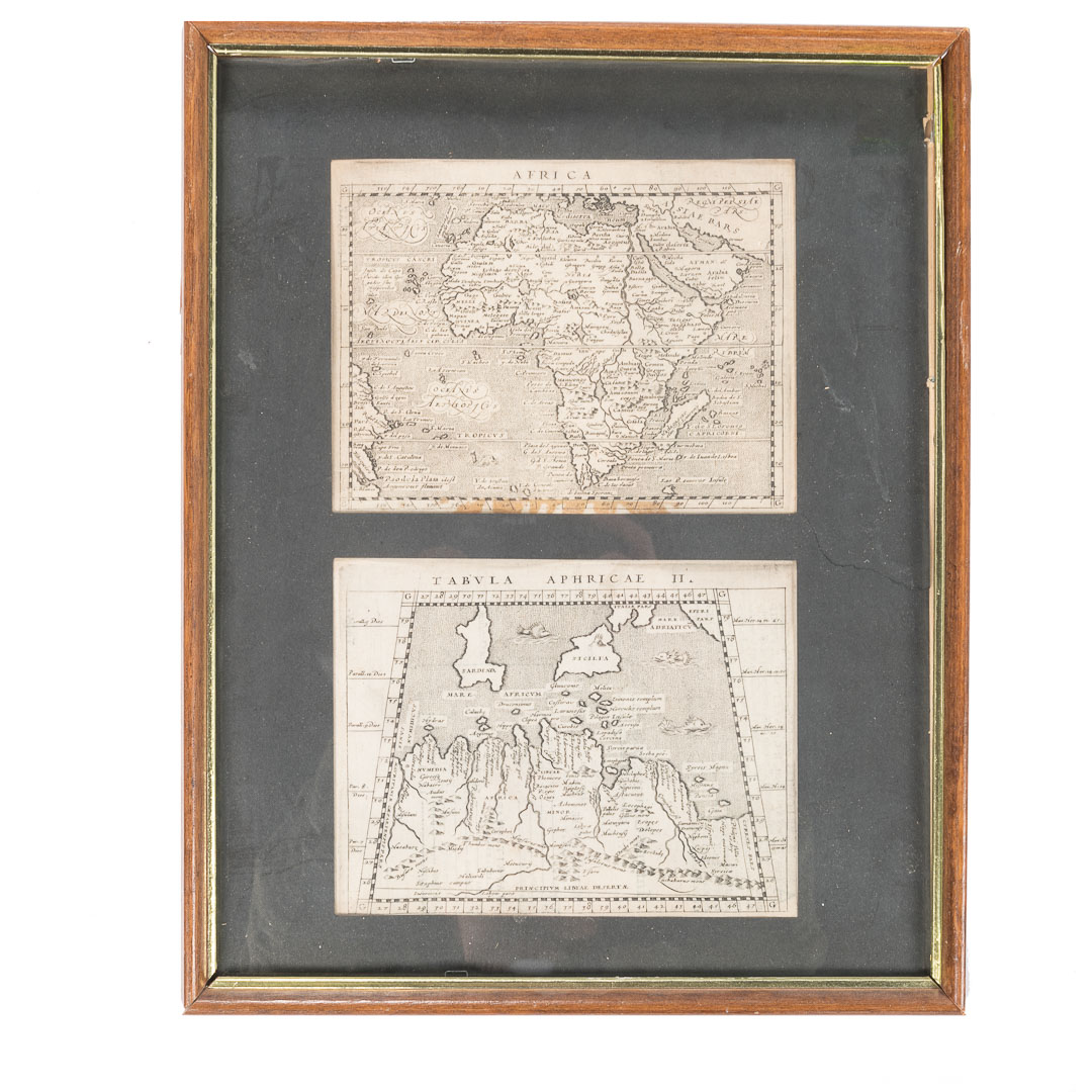 Appraisal: Two th century maps Egypt and Africa two early engraved