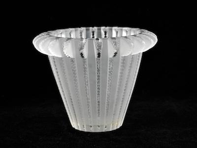 Appraisal: A Lalique Glass Vase The Art Deco form of this