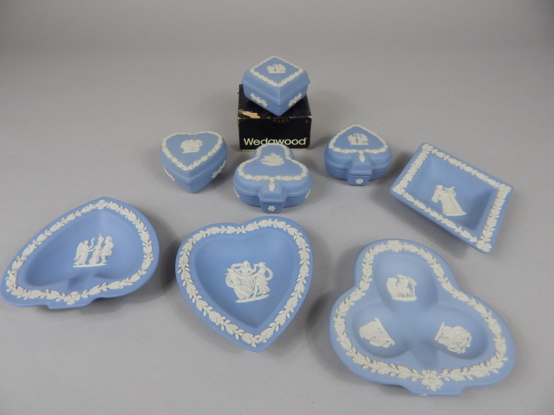 Appraisal: Various Wedgwood Jasperware items each emblematic of playing cards suites