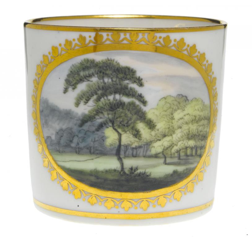 Appraisal: A PINXTON COFFEE CAN PATTERN of Brookhill Service type painted