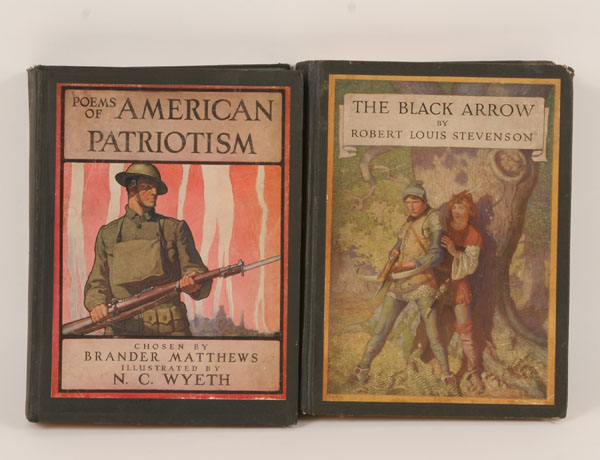 Appraisal: Two N C Wyeth illustrated books 's Black Arrow and