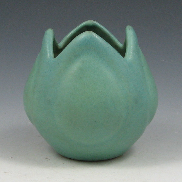 Appraisal: Van Briggle Ming Blue Turquoise Tulip Bowl - Mint Van