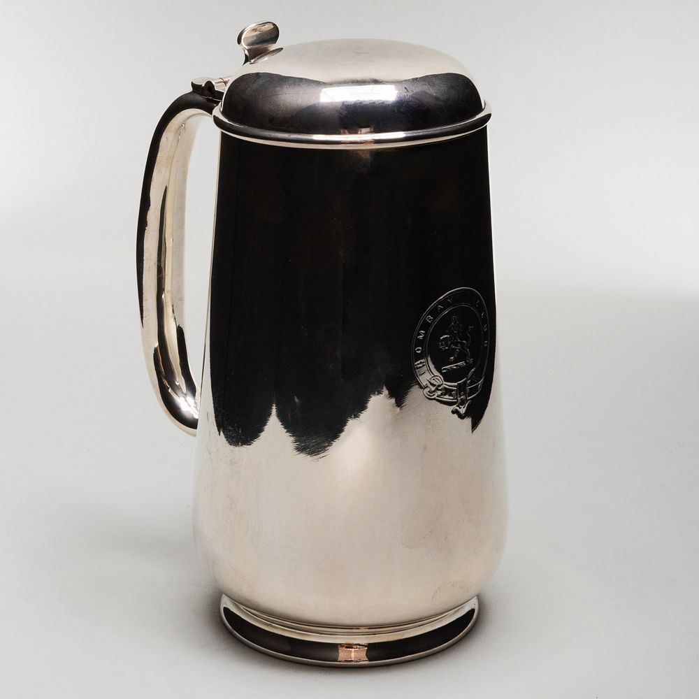 Appraisal: Pair of George Edward Son Silver Plate Tankards Made for