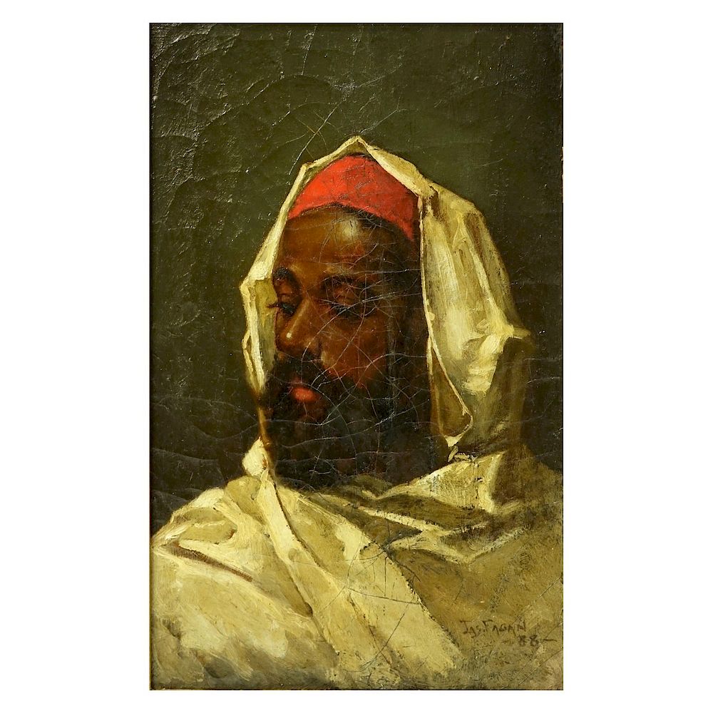 Appraisal: th C Orientalist School O C Portrait of a Man