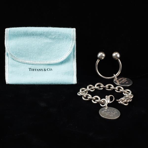 Appraisal: Tiffany Co pc Sterling Silver Key Ring Bracelet