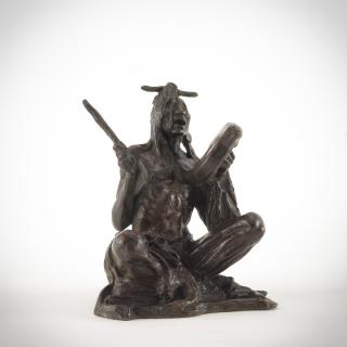 Appraisal: Charles M Russell - The Medicine Manbronze inches highinscribed in