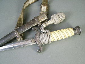 Appraisal: A German Army Pattern dagger the blade stamped Tiger Solingen