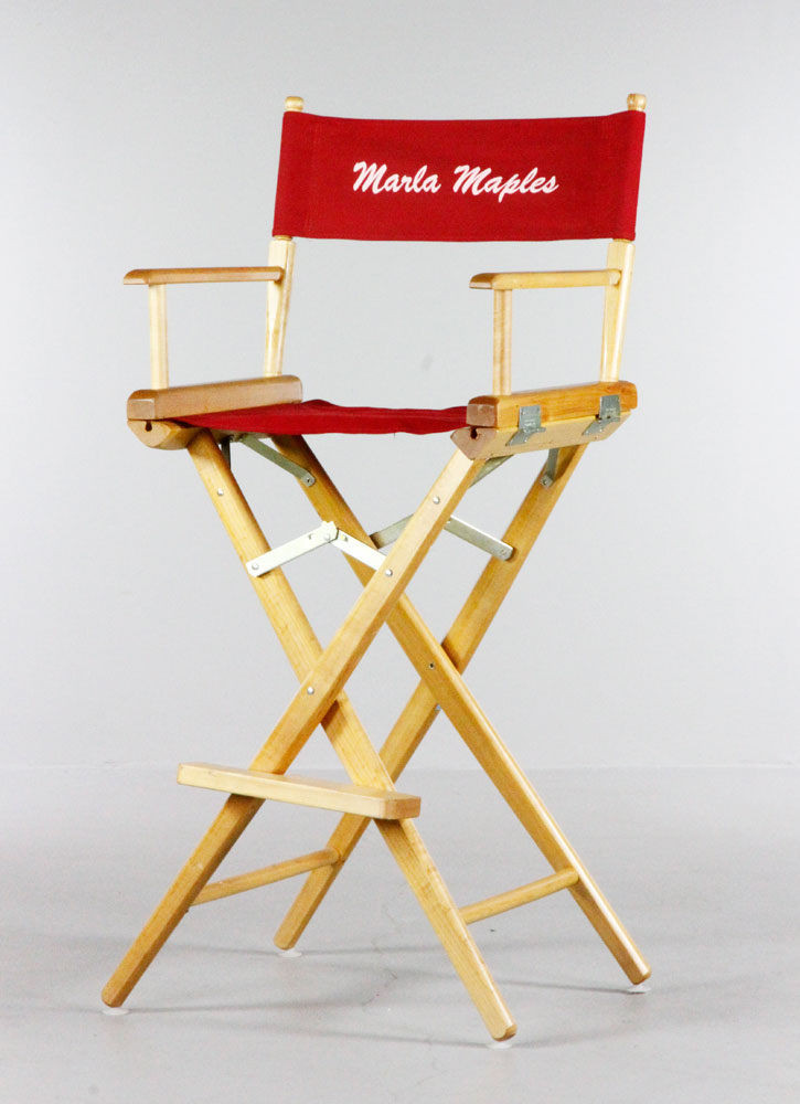 Appraisal: - Marla Maples Director's Chair Marla Maples director's chair from