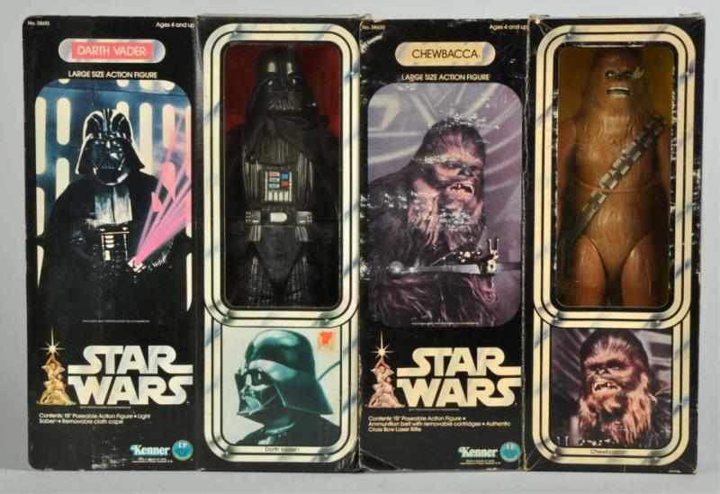 Appraisal: Lot of Star Wars -Inch Figures Description Includes Chewbacca and