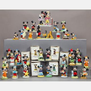 Appraisal: A Miscellaneous Collection of Porcelain Mickey and Minnie Mouse Figurines