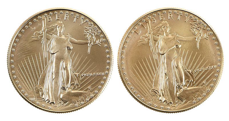 Appraisal: Two American Gold Eagles two one-ounce Gold Eagles both dated