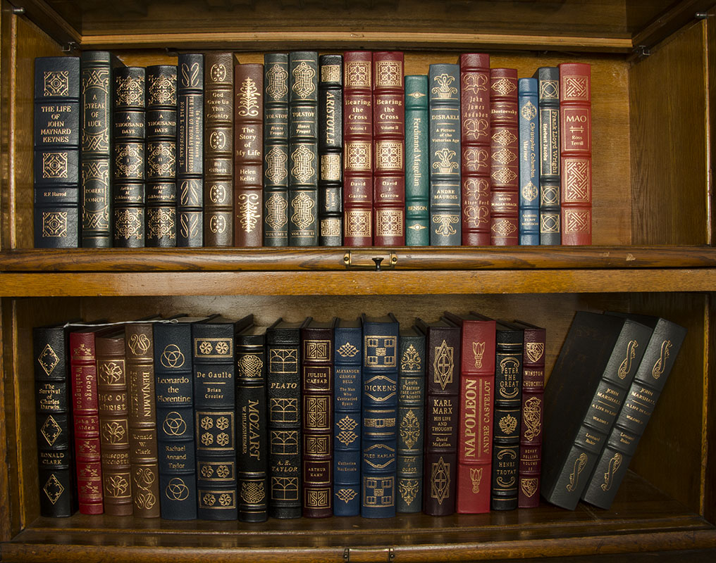 Appraisal: EASTON PRESS LEATHER BOUND BOOKS volumes total from the Library