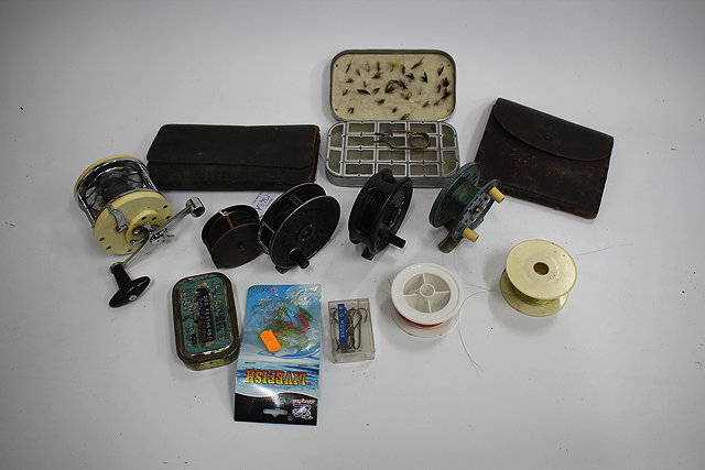 Appraisal: A COLLECTION OF VARIOUS FISHING REELS to include an antique