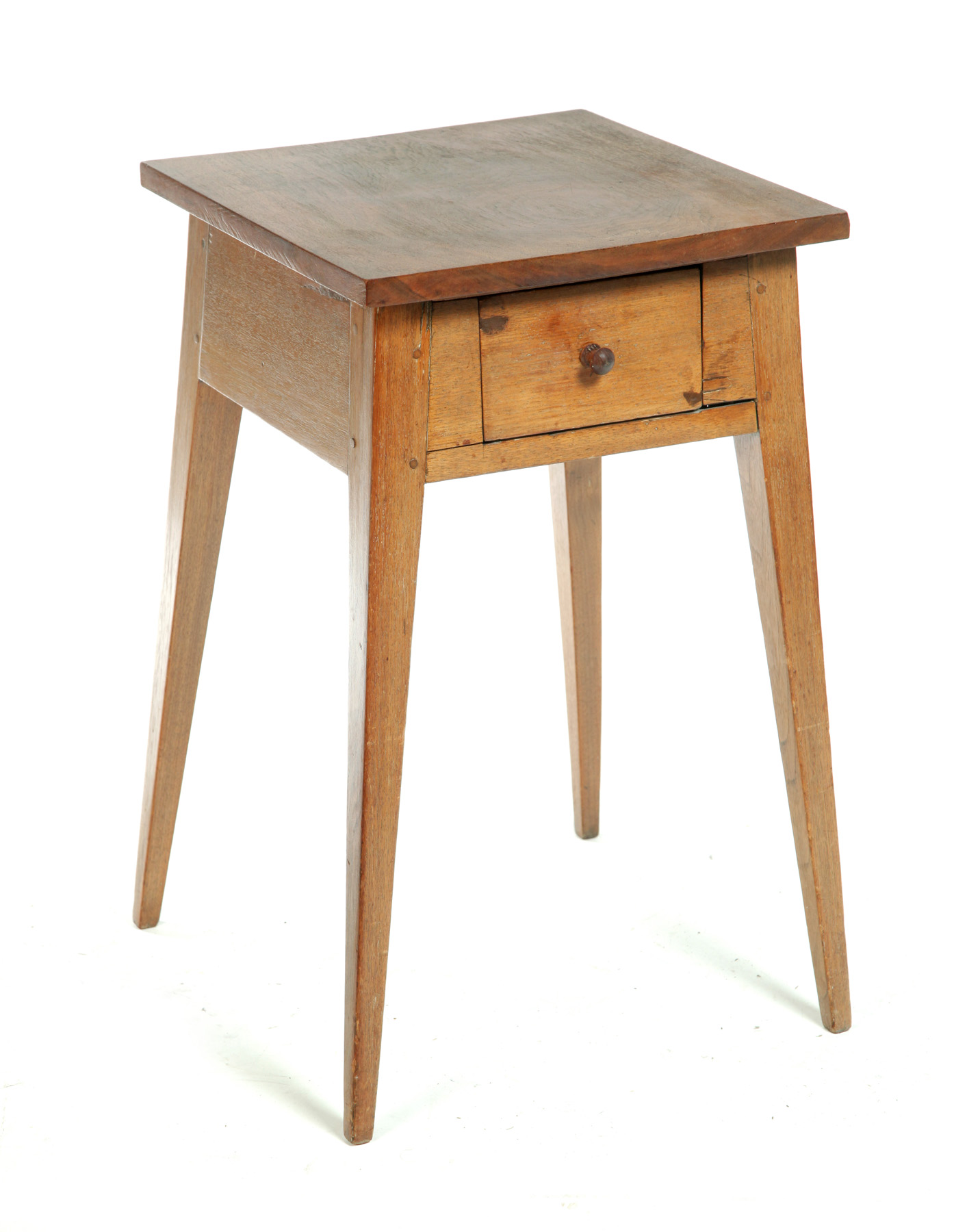 Appraisal: HEPPLEWHITE SPLAY LEG ONE-DRAWER WORK TABLE American st quarter- th