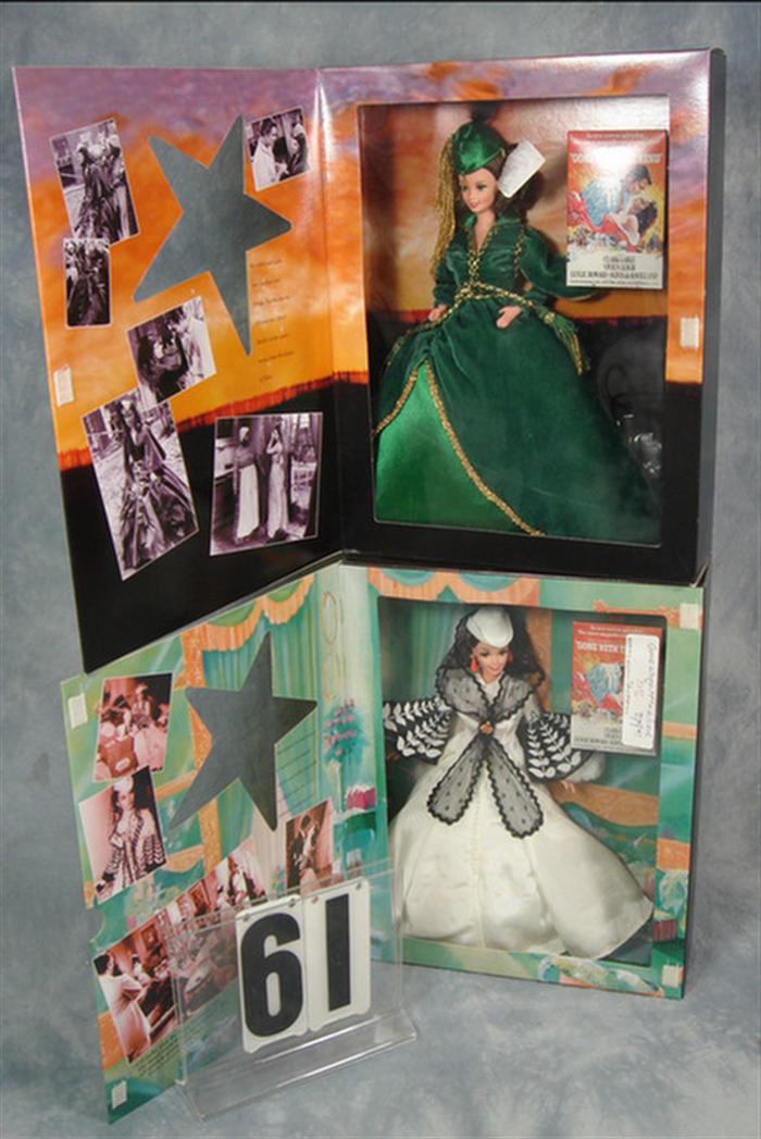 Appraisal: Hollywood Legends Collection Scarlett Barbie lot Gone with the Wind