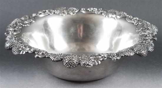 Appraisal: American sterling silver bowl in the ''Clover'' pattern Tiffany Co