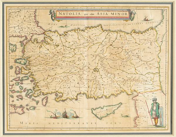 Appraisal: Blaeu Jan amp Willem Natolia quae olim Asia Minor Amsterdam