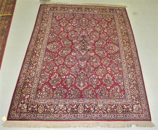 Appraisal: Wool on Cotton Karastan Oriental Style Rug Circa In Sarouk