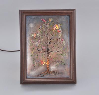 Appraisal: A Los Castillos Light Box Picture Framed in a wooden