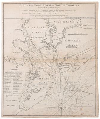 Appraisal: map Port Royal South Carolina A Plan of Port Royal