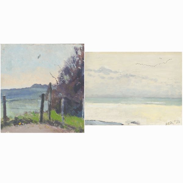 Appraisal: NEWTON HAYDN STUBBING BRITISH - Two works Ocean Dune Rd