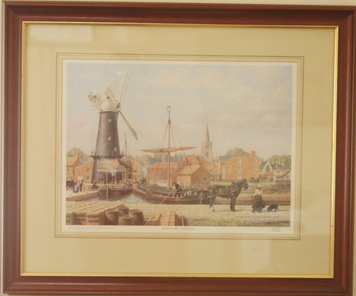 Appraisal: After Robin Wheeldon Moneys Mill Sleaford reproduction colour print no