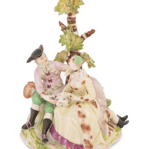 Appraisal: A Vienna Porcelain Figural Group Circa bearing a beehive mark